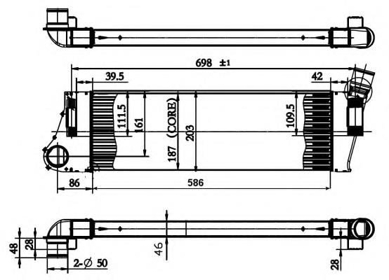 30899 NRF Radiador de intercooler