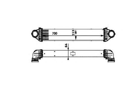 Radiador de intercooler NRF 30900