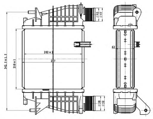 Radiador de intercooler NRF 30866