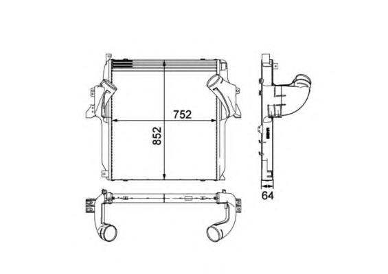 30905 NRF Radiador de intercooler