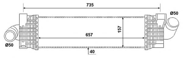 Radiador de intercooler NRF 30906