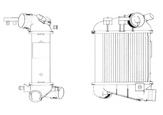 8E0145805AD VAG Radiador de intercooler