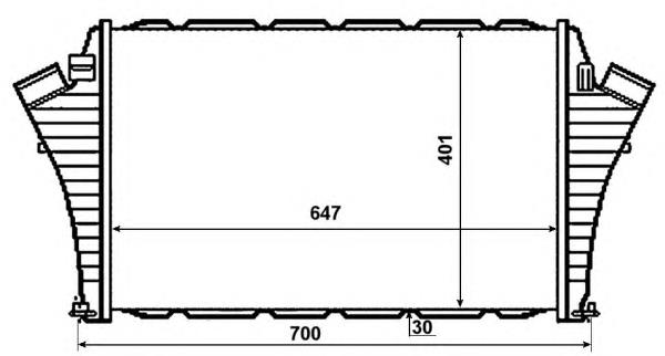 30480 NRF Radiador de intercooler