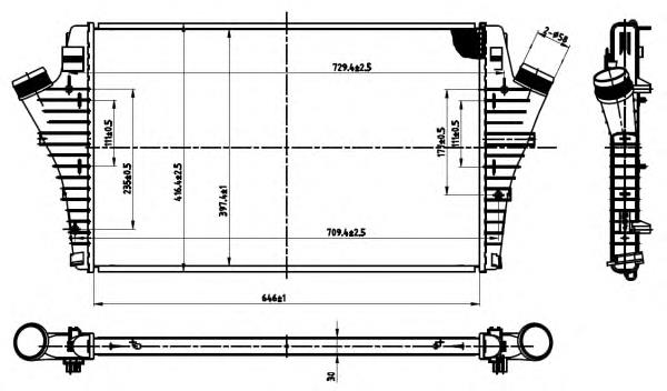 Radiador de intercooler NRF 30475