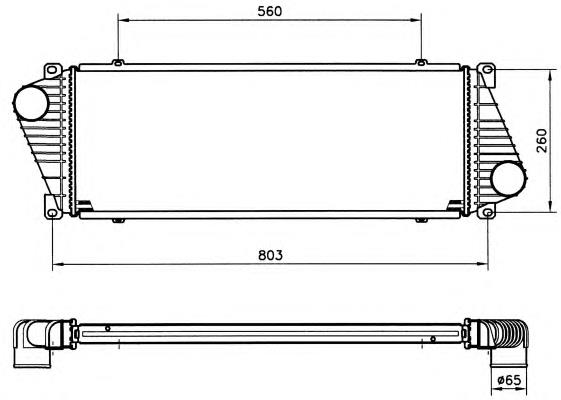 Radiador de intercooler NRF 30830