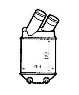 Radiador de intercooler 7750114 Kamoka