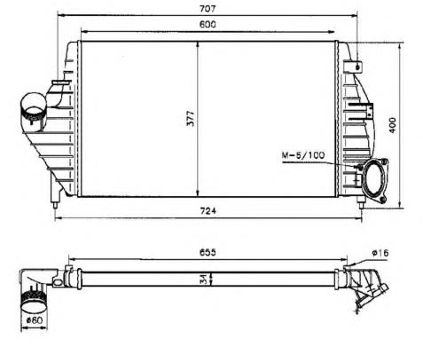 Radiador de intercooler NRF 30818