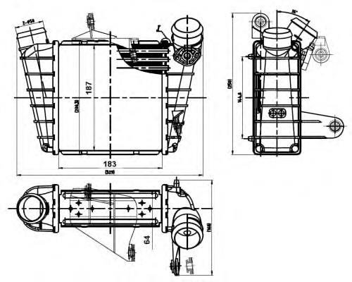 Radiador de intercooler VAG 600145804A preço, a partir de 62,99 USD