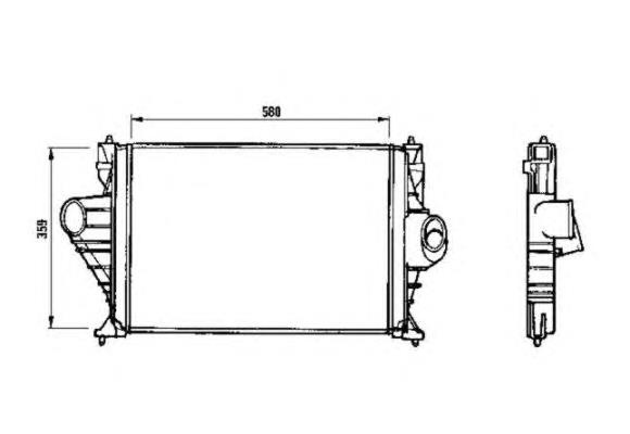 816889 VALEO Radiador de intercooler