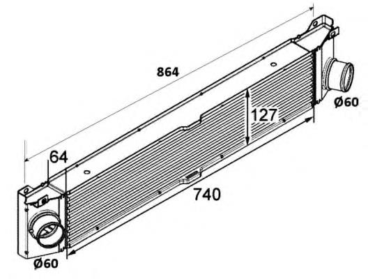 Radiador de intercooler NRF 30798 preço, a partir de 123,87 USD
