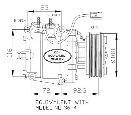 TRSA093653 Honda Compressor de aparelho de ar condicionado