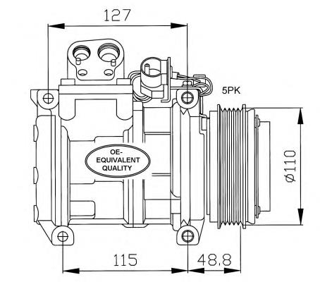 Compressor de aparelho de ar condicionado 64528385908 BMW