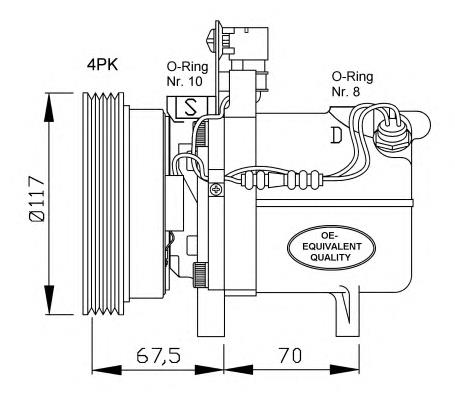 Compre 32055 NRF Compressor de aparelho de ar condicionado