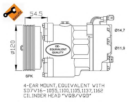 Compre SD7V161100 VAG Compressor de aparelho de ar condicionado
