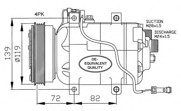 32030 NRF Compressor de aparelho de ar condicionado