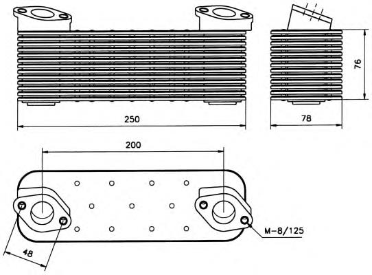 Radiador de óleo 90756 Nissens