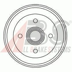6176744 Ford Tambor do freio traseiro