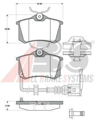 Sapatas do freio traseiras de disco VAG 6Q0698451B preço, a partir de 26,02 USD