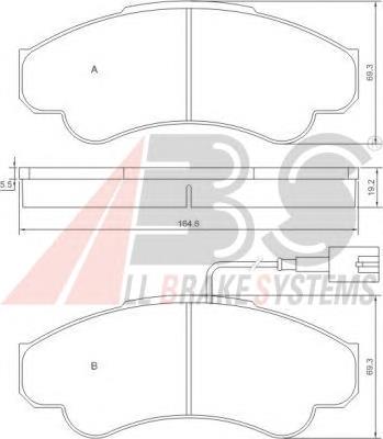 Sapatas do freio dianteiras de disco Peugeot/Citroen 1623060180 preço, a partir de 42,33 USD
