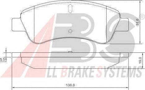 Compre 1617282980 Peugeot/Citroen Sapatas do freio dianteiras de disco