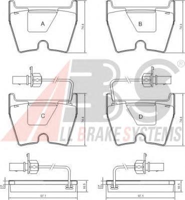 Sapatas do freio dianteiras de disco Lamborghini 400698151 preço, a partir de 44,65 USD