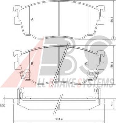 Compre G1YC3328ZC Mazda Sapatas do freio dianteiras de disco