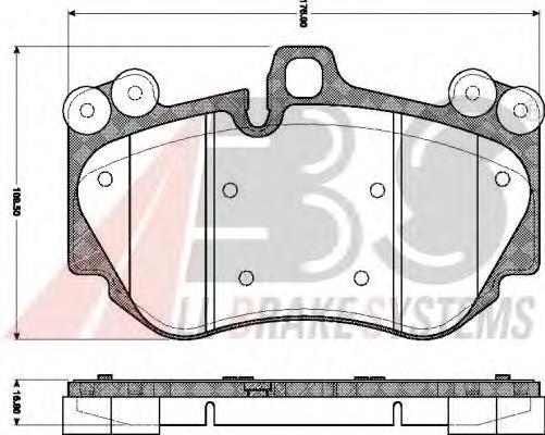 Sapatas do freio dianteiras de disco Porsche 95535193950 preço, a partir de 111,40 USD