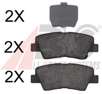 Sapatas do freio traseiras de disco Hyundai/Kia 583022HA50