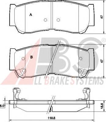 Compre 583024AA00 Hyundai/Kia Sapatas do freio traseiras de disco