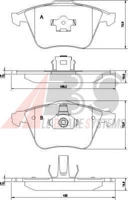 Compre 31317658 Volvo Sapatas do freio dianteiras de disco