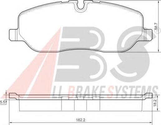 Sapatas do freio dianteiras de disco BPA115800 Open Parts
