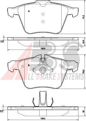 30736322 Volvo Sapatas do freio dianteiras de disco