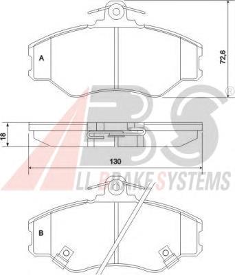 Sapatas do freio dianteiras de disco SP1072 Hyundai/Kia
