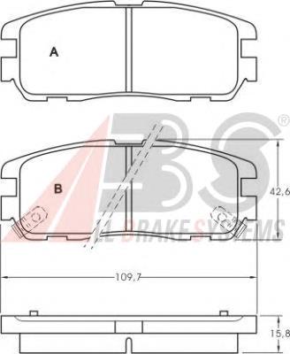 Sapatas do freio traseiras de disco 8970392691 Isuzu