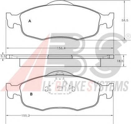Compre 1130759 Ford Sapatas do freio dianteiras de disco