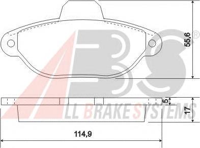 71770985 Fiat/Alfa/Lancia Sapatas do freio dianteiras de disco