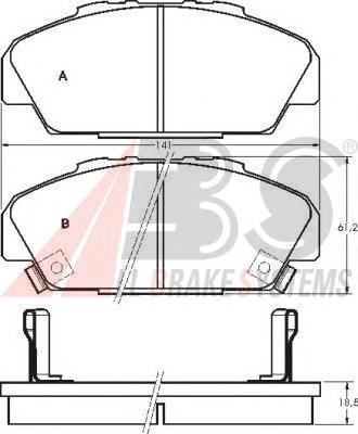 45022SM4G01 Honda Sapatas do freio dianteiras de disco