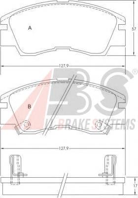 Compre MB500816 Mitsubishi Sapatas do freio dianteiras de disco