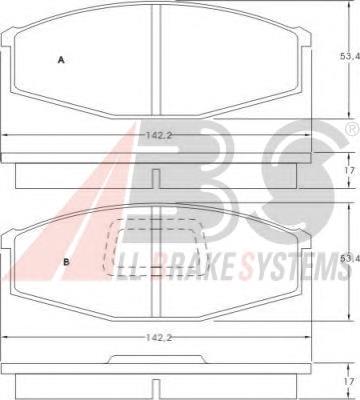 Compre PA131AF Japan Parts Sapatas do freio dianteiras de disco