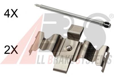 Compre A0004219891 Mercedes Kit de molas de fixação de sapatas de disco dianteiras