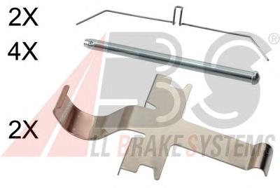 Compre 0494760080 Toyota Kit de molas de fixação de sapatas de disco dianteiras