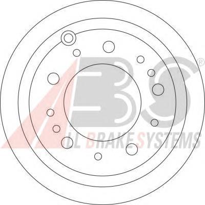 Disco do freio traseiro DP223C Japan Parts