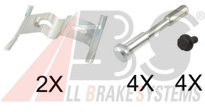 Kit de molas de fixação de sapatas de disco dianteiras 7L0698269A VAG