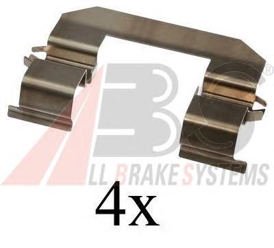Kit de molas de fixação de sapatas de disco dianteiras Hyundai/Kia 581444D500