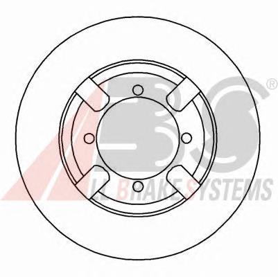 Disco do freio dianteiro MB618628 Mitsubishi
