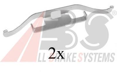 7L6615295 VAG Kit de molas de fixação de sapatas de disco traseiras