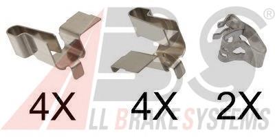 Kit de molas de fixação de sapatas de disco dianteiras 5523560B00 Suzuki