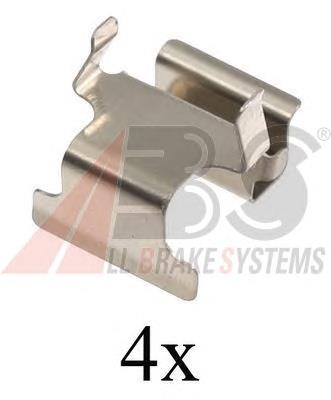 Kit de molas de fixação de sapatas de disco traseiras Mitsubishi MR510545