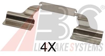 Kit de molas de fixação de sapatas de disco traseiras VAG 1J0615231A preço, a partir de 5,89 USD