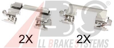 Compre 1091757 Quick Brake Kit de molas de fixação de sapatas de disco dianteiras